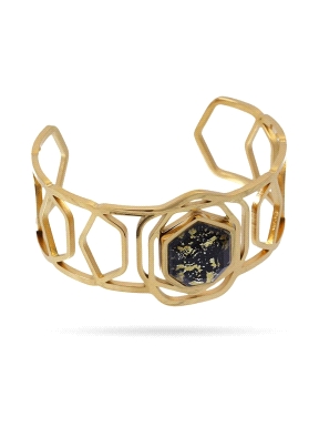 BRAZALETE DE ACERO DORADO ANARTXY                                     