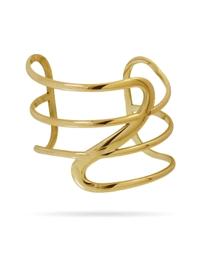 BRAZALETE DE ACERO DORADO ANARTXY