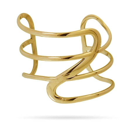 BRAZALETE DE ACERO DORADO ANARTXY