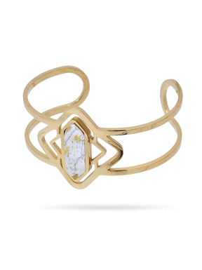 BRAZALETE DE ACERO DORADO ANARTXY