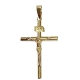 CRUZ ORO CON CRISTO 30X17 MM                                                                        