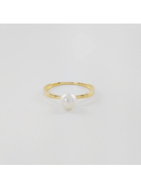 ANILLO ORO PERLA 5 MM                                                                               