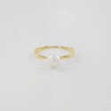 ANILLO ORO PERLA 5 MM