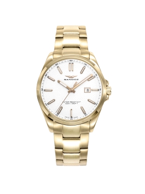 RELOJ ACERO IP DORADO BRAZALETE SANDOZ                                                              