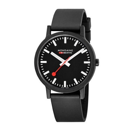 MONDAINE SBB ESSENCE 41 MM NEGRA                                                                    