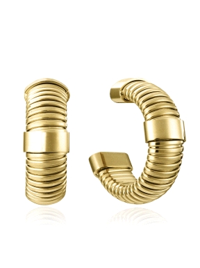 PENDIENTES ACERO IP DORADO TUBOGAS VICEROY                                                          