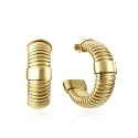 PENDIENTES ACERO IP DORADO TUBOGAS VICEROY