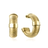 PENDIENTES ACERO IP DORADO TUBOGAS VICEROY                                                          