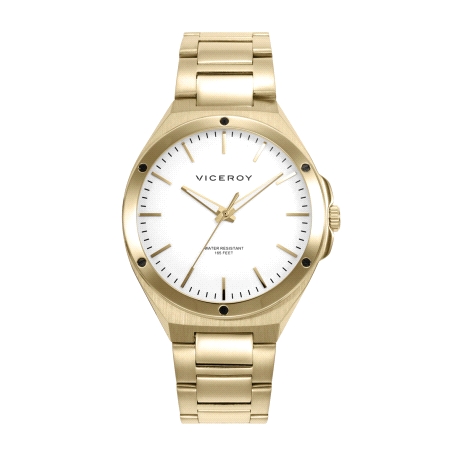 RELOJ ACERO IP DORADO BRAZALETE VICEROY                                                             