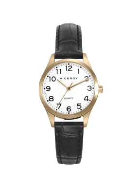 RELOJ ACERO IP DORADO CORREA VICEROY                                                                