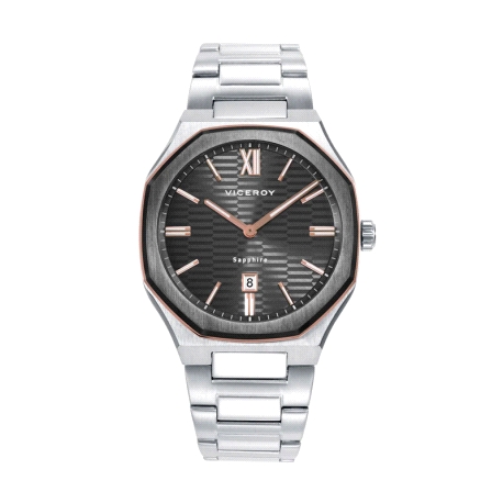 RELOJ ACERO IP GRIS Y ROSA BRAZALETE VICEROY                                                        