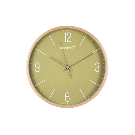 RELOJ PARED MADERA VERDE SILENCIOSO 30,5CM                                                          