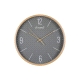 RELOJ PARED MADERA GRIS SILENCIOSO 30,5CM                                                           