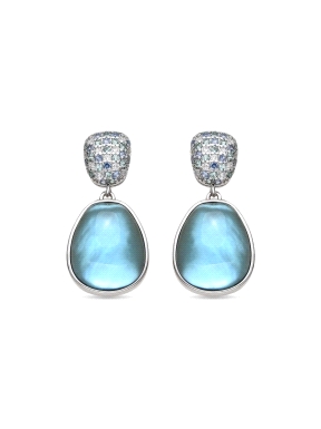 PENDIENTES KIZIANE PLATA LUXENTER                                                                   