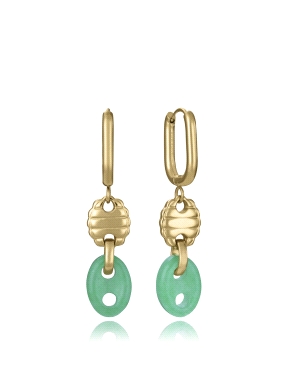 PENDIENTES ACERO IP DORADO VICEROY                                                                  