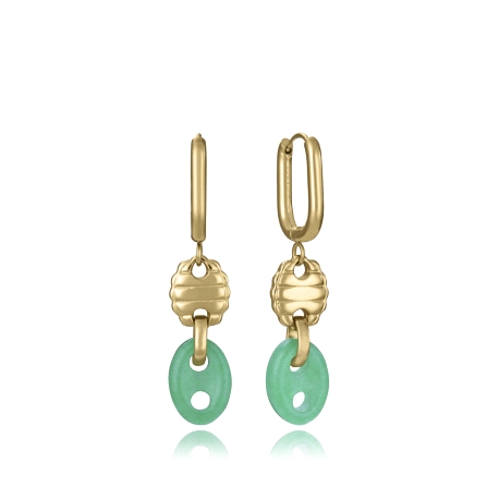 PENDIENTES ACERO IP DORADO VICEROY                                                                  