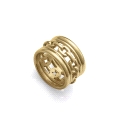 ANILLO ACERO IP DORADO VICEROY