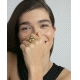 ANILLO ACERO IP DORADO VOLUMEN VICEROY                                                              