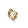 ANILLO ACERO IP DORADO ABIERTO VICEROY
