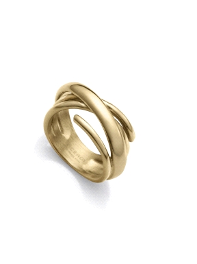 ANILLO ACERO IP DORADO ABIERTO VICEROY                                                              