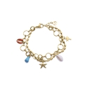 PULSERA ACERO IP DORADO CONCHA VICEROY                                                              