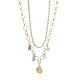 COLLAR ACERO IP DORADO CONCHA VICEROY                                                               