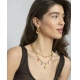 COLLAR ACERO IP DORADO CONCHA VICEROY                                                               