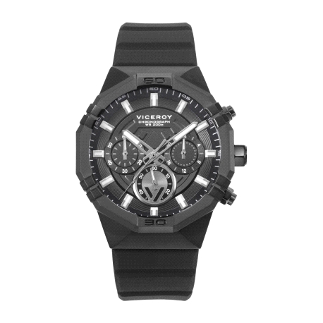 CRONO ACERO IP NEGRO CORREA VICEROY                                                                 