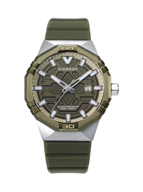 RELOJ ACERO IP VERDE CORREA VICEROY                                                                 