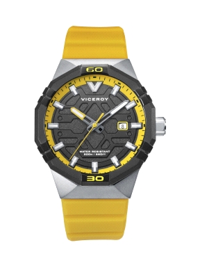 RELOJ ACERO IP NEGRO CORREA VICEROY                                                                 