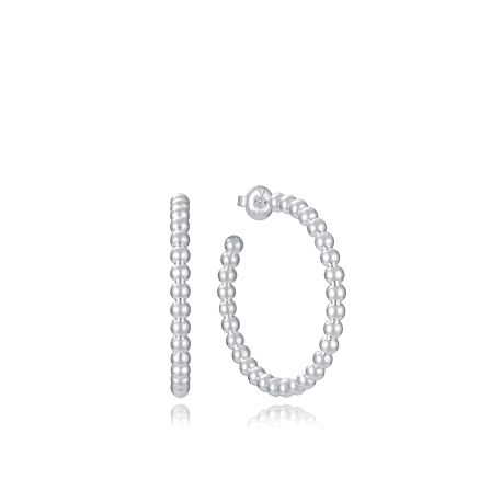 PENDIENTES ACERO CHAPADO PLATA VICEROY                                                              