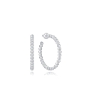 PENDIENTES ACERO CHAPADO PLATA VICEROY
