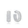 PENDIENTES ACERO CHAPADO PLATA VICEROY                                                              