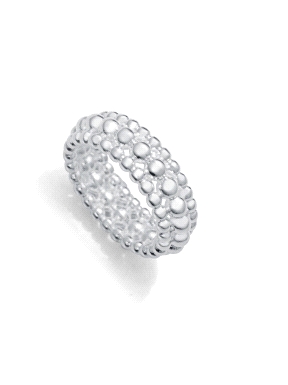 ANILLO ACERO CHAPADO PLATA VICEROY                                                                  