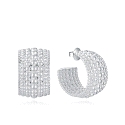 PENDIENTES ACERO CHAPADO PLATA VICEROY