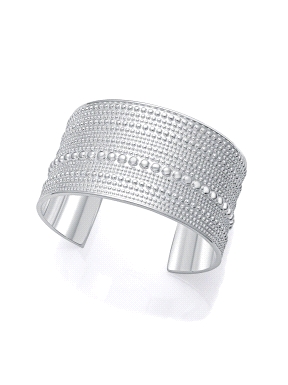 PULSERA ACERO CHAPADO PLATA RIGIDA VICEROY                                                          