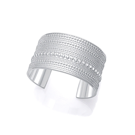 PULSERA ACERO CHAPADO PLATA RIGIDA VICEROY                                                          