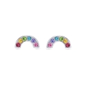 PENDIENTES ARCO IRIS PLATA LUXENTER