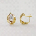 PENDIENTES ORO BICOLOR                                                                              