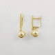 PENDIENTES ORO BOLA COLGANTE 7 MM                                                                   
