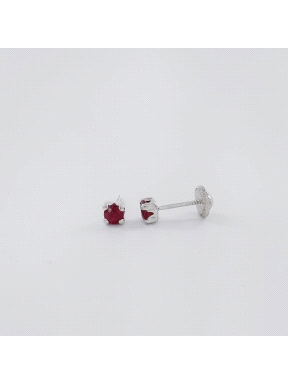 PENDIENTES ORO RUBI                                                                                 