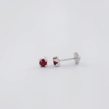 PENDIENTES ORO RUBI                                                                                 