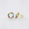 PENDIENTES ORO Y PIEDRAS SEMIPRECIOSAS                                                              