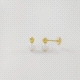 PENDIENTES ORO BOLA Y PERLA                                                                         