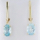 PENDIENTES ORO Y TOPACIO COLGANTE                                                                   