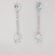 PENDIENTES DIAMANTE Y AGUAMARINA                                                                    