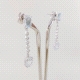 PENDIENTES DIAMANTE Y AGUAMARINA                                                                    
