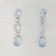 PENDIENTES DIAMANTE Y AGUAMARINA                                                                    