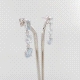 PENDIENTES DIAMANTE Y AGUAMARINA                                                                    