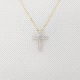 CRUZ ORO DIAMANTE 0.15 CT CON CADENA                                                                